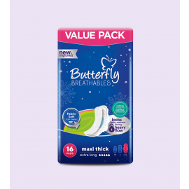 BUTTERFLY BREATHABLES MAXI THICK EXTRA LARGE 16S