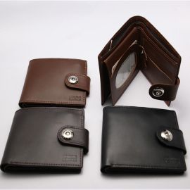 Men 100% Leather Casual Man Wallets Purse Standard Card Holders (W3)