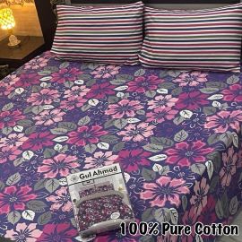 100% Pure Cotton Bedsheet (Design 7)