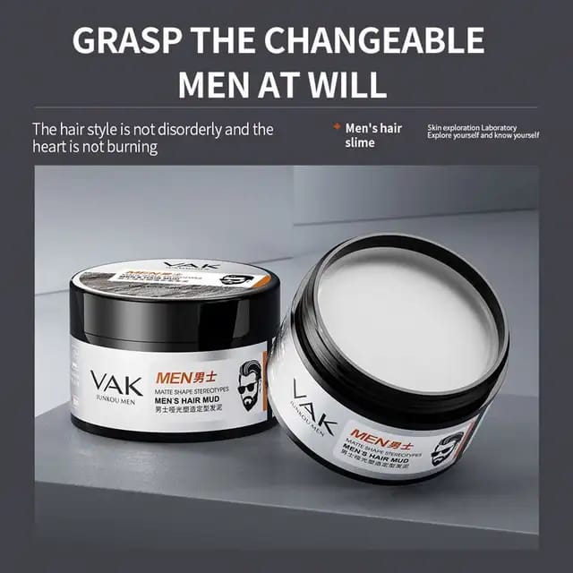 Vak Hair Wax | Suitable For Classic, Modern And Old School Styles, Durable And Durable