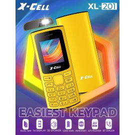 XCell Mobile XL-201 Mobile - Without Camera - 1.8 HD Inch Display - Dual Sim - PTA Approved