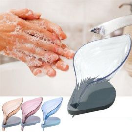 Suction Crystal Leaf Soap Tray/Holder
