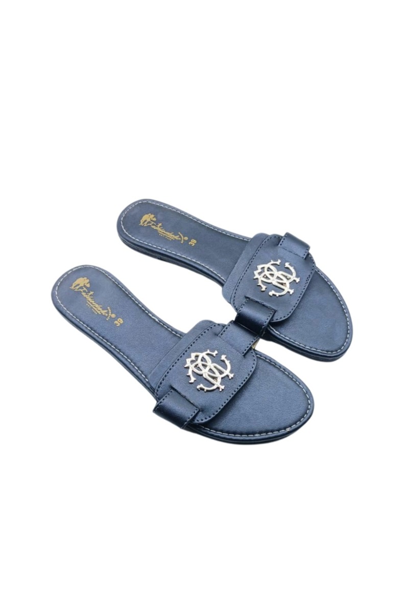 Fancy Slippers For Girl's (Black1)