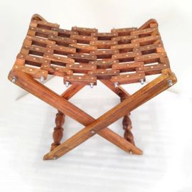 Wooden baby folding stool