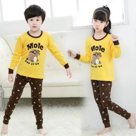  Kids Night Suits (Yellow&Brown)