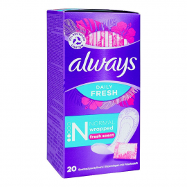 ALWAYS FRESH SCENT SINGLES P/LINER 20S